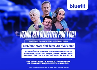 Imagem do evento: Venha ser Bluefit por 1 dia