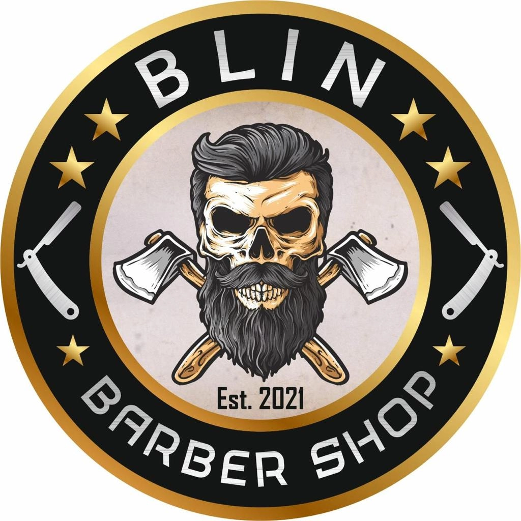 Logo marca do serviço Blin Barber Shop Barbearia